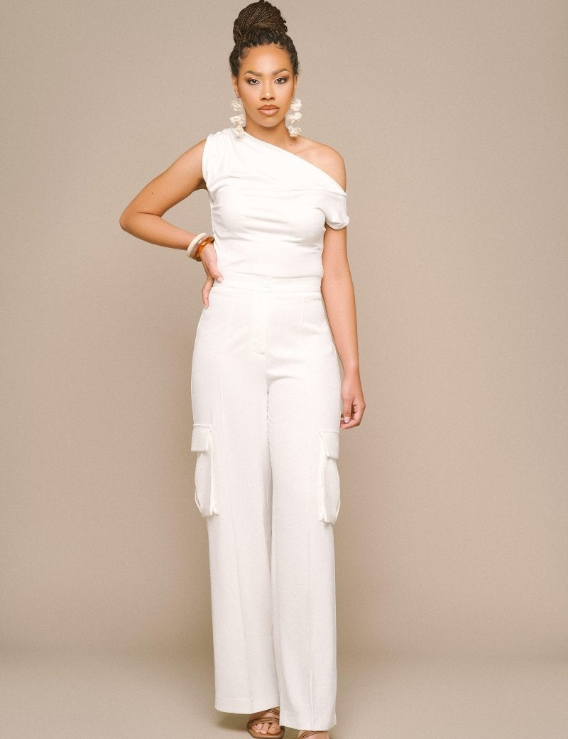 Pantalon - set classy white - FOR TALL